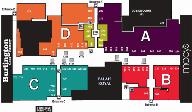 Almeda Mall map