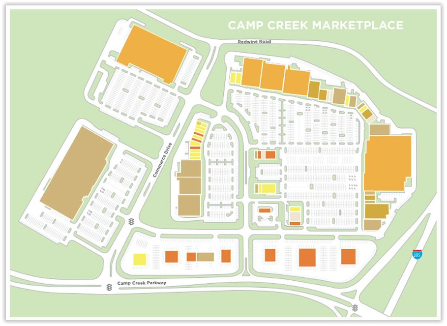 Camp Creek MarketPlace map