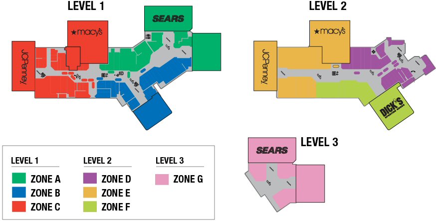 Century III Mall map