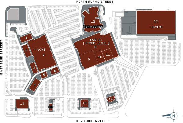 Glendale Town Center map