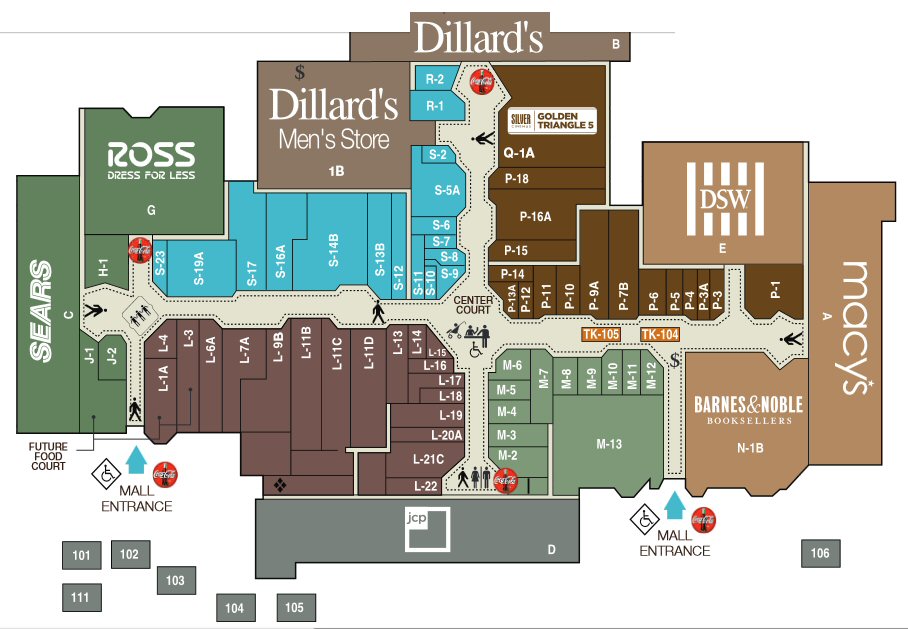 Golden Triangle Mall map