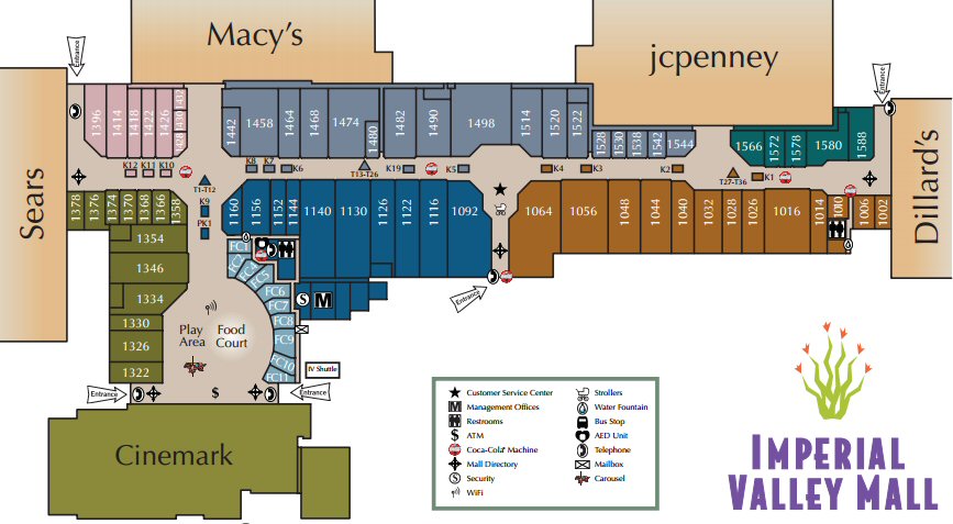 Imperial Valley Mall map