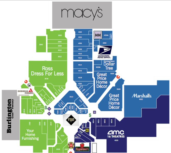 North Dekalb Mall map