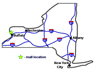 Niagara Falls, NY map