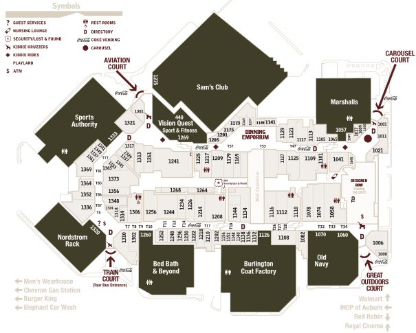Outlet Collection Seattle map