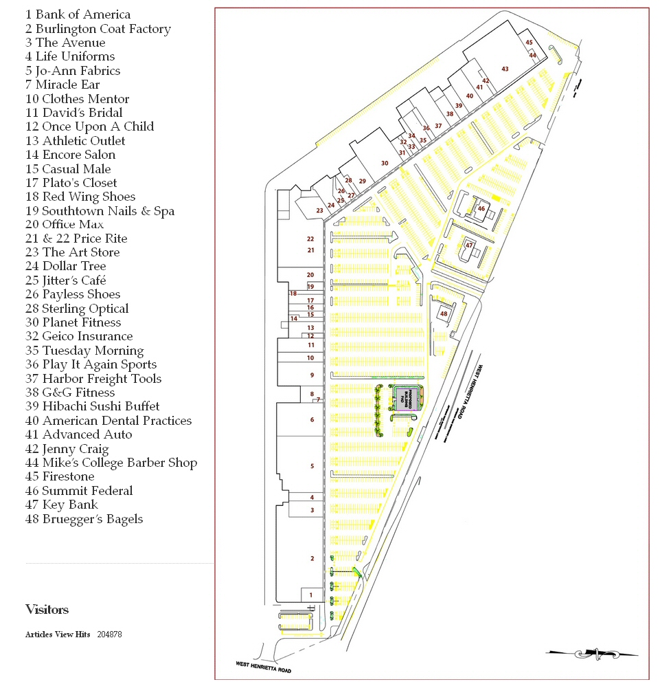 South Town Plaza map