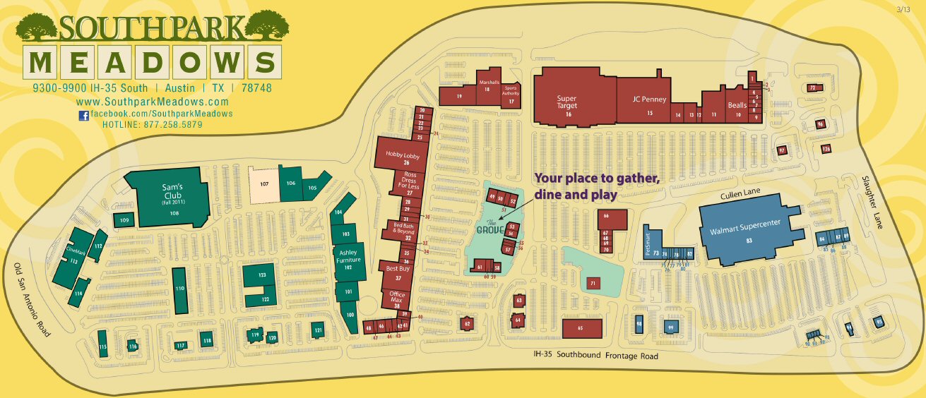 Southpark Meadows map