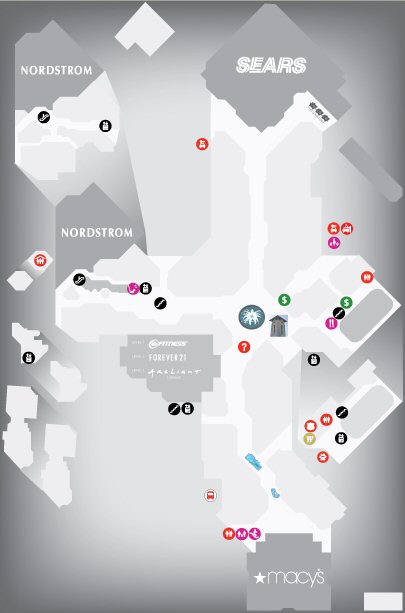 Westfield UTC Shopping Centre map